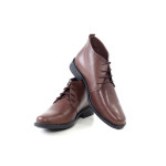 Кафяви мъжки боти, естествен велур - всекидневни обувки за есента и зимата N 100015067